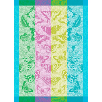 Kitchen towel Garnier Thiebaut - Beaux Papillons Aquatique Multicolor
