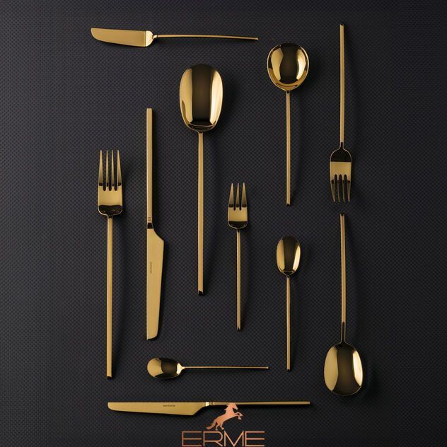 Набір столових приборів Sambonet Velvet Mirror PVD Gold