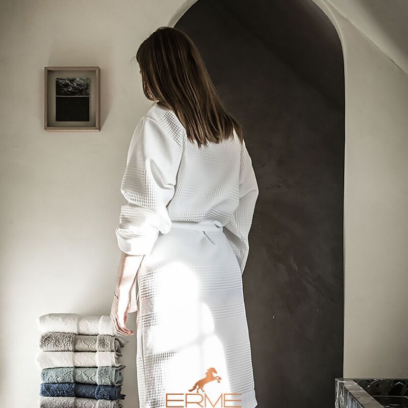 Халат 100% хлопок Le Jacquard Francais Volupt&eacute; White (размер XS)