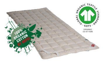 Hefel Bio Cotton Mattress Topper (with perimeter fastening), 90x200, 900 гр