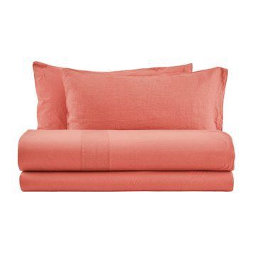 Bed linen Biancoperla - Nantes Pink pepper, 50x75 (2pc), 155x200 (2pc), 270x290
