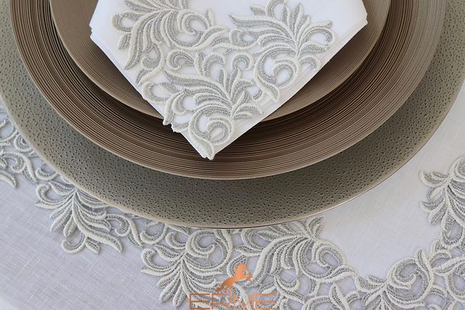 Weissfee napkin - Gala Royal Silver
