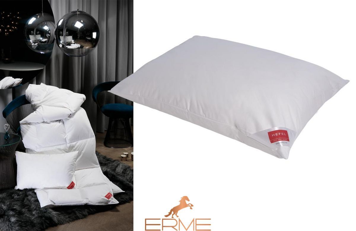 Подушка пуховая Hefel Platinum (Medium) Средняя, 50x70, 500 гр
