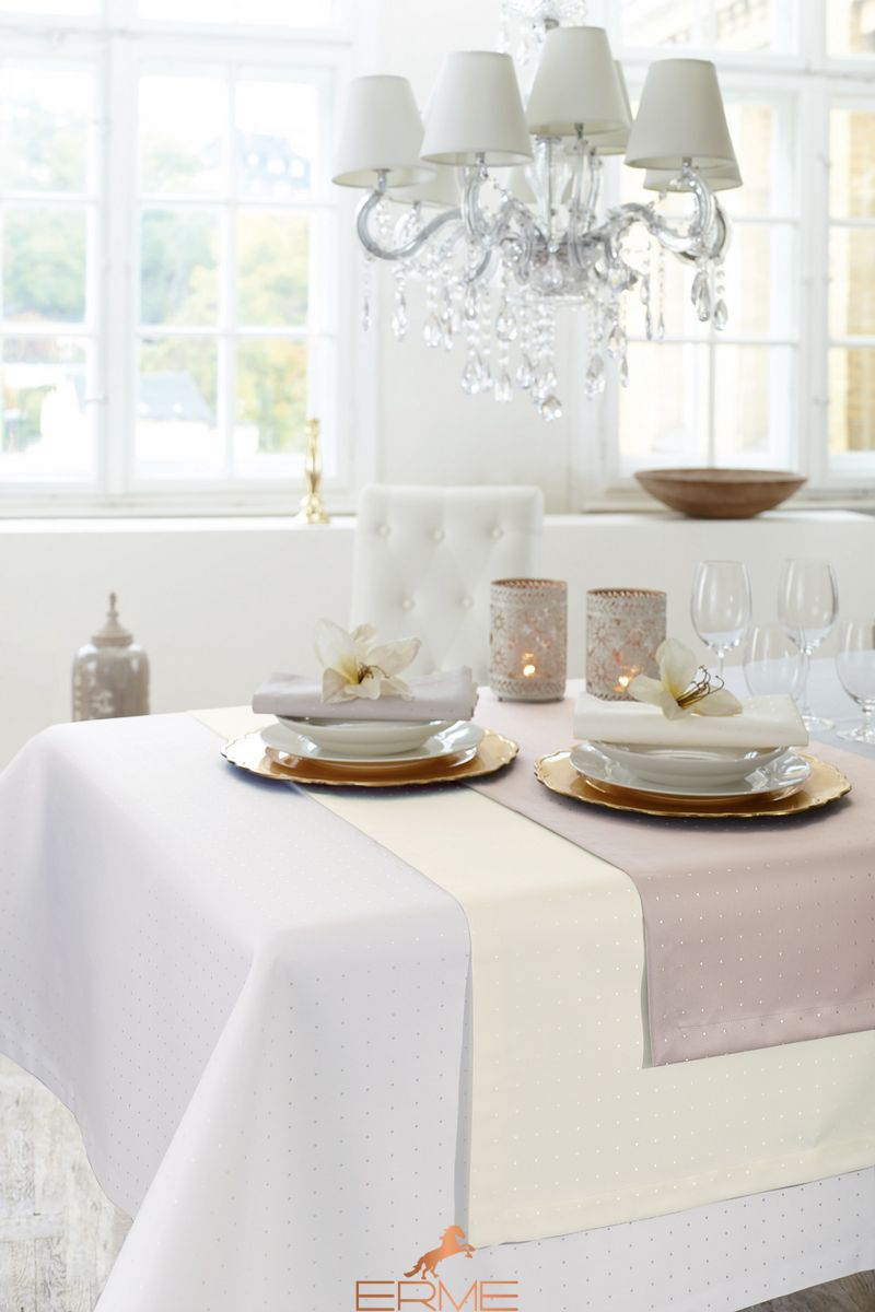 Tablecloth Curt Bauer - Pelito White