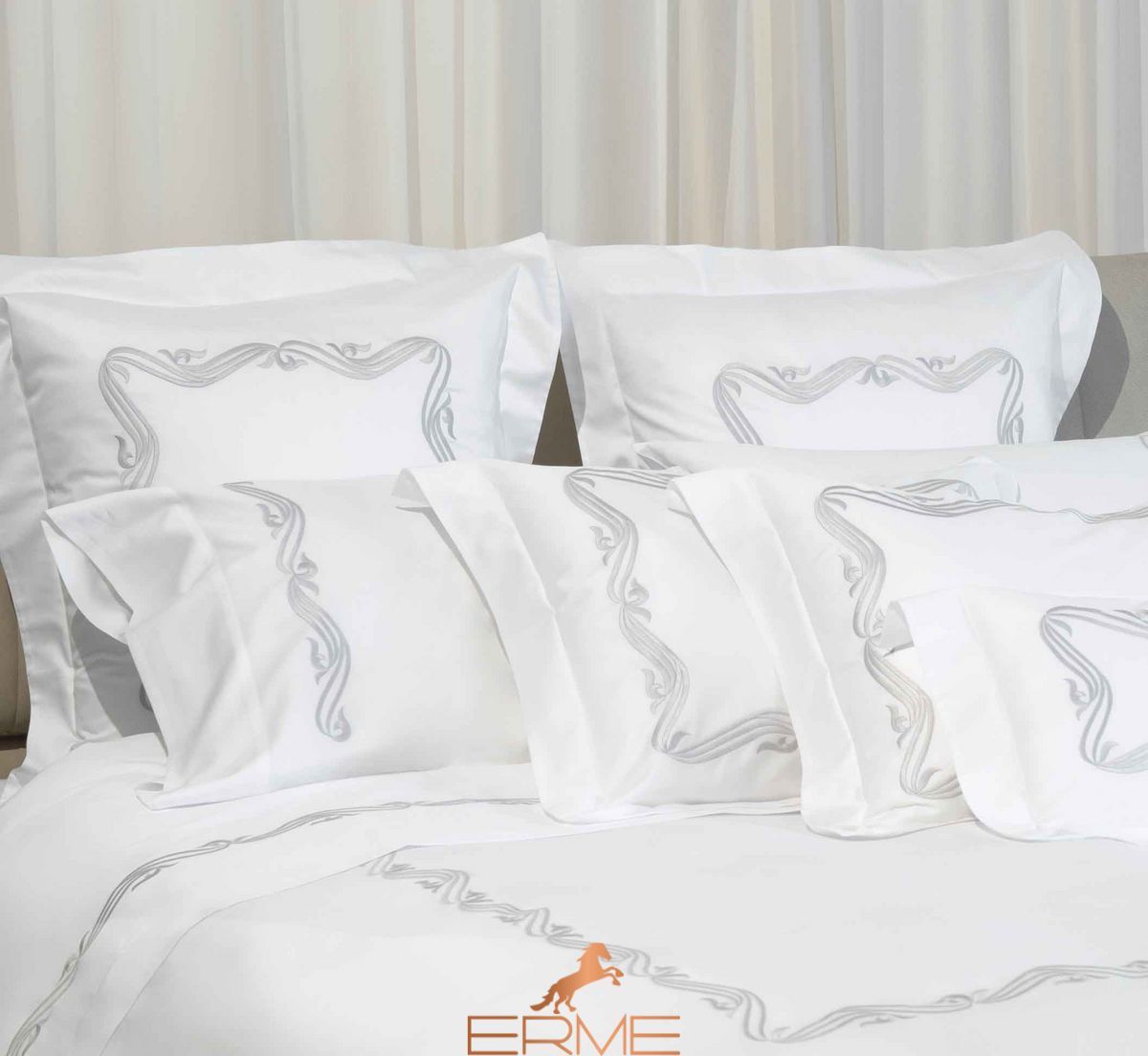 Постельное белье Signoria Firenze Volute, 50x75 (2шт), 155x200 (2шт), 270x290