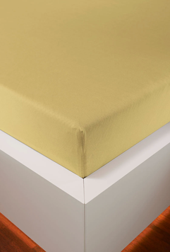 Простирадло на гумці Hefel Tencel Fitted Sheets Wheat, 90x200 - 100x220 на резинці