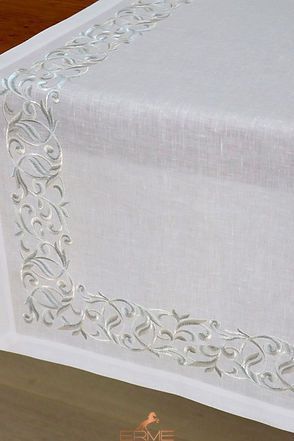 Weissfee table runner - Montreux Silver