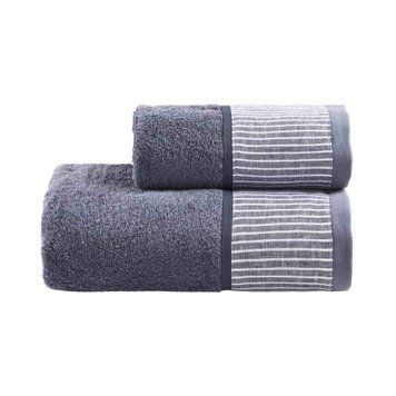 Набір рушників для обличчя + гостьове Biancoperla Castellina Denim, 60х110 + 40х60 + 100x140