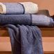 Набір рушників для обличчя + гостьове Biancoperla Castellina Denim, 60х110 + 40х60 + 100x140