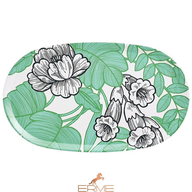 Tray Jacquard Francais - Tropicale Bois Cameleon