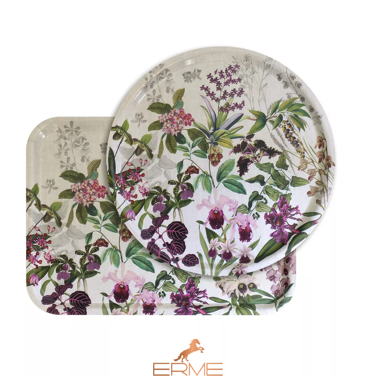 Поднос Garnier Thiebaut - Parfum d'orchidee Grege