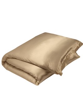 Gingerlily silk duvet cover - Sand, 240x260