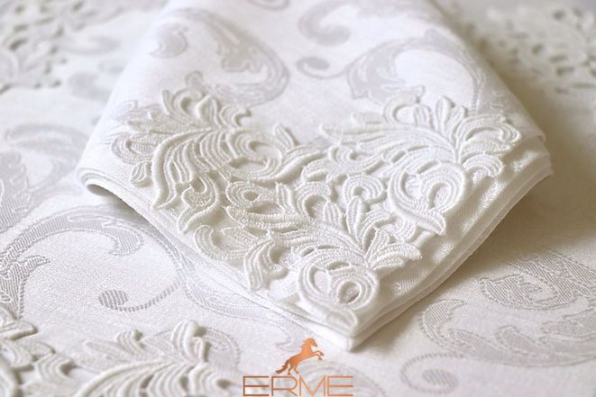 Weissfee napkin - Gala White