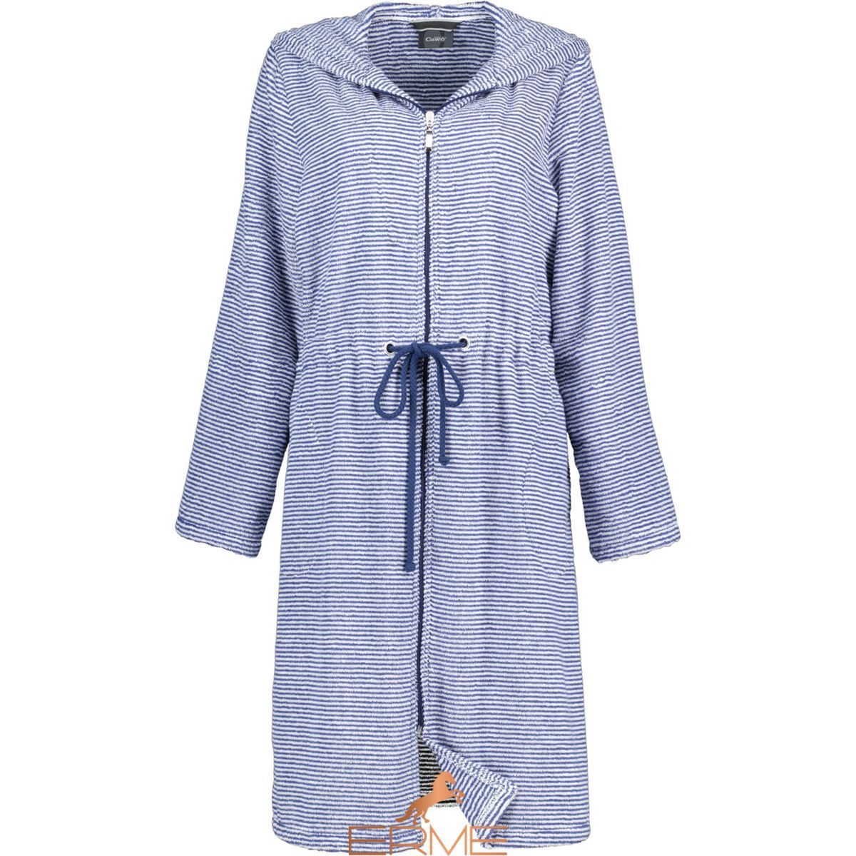 Жіночий халат Cawoe - 3335 Navy-Weib