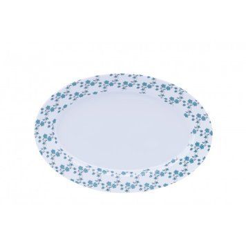 Deshouli&egrave;res Fleurs bleues - Овальне блюдо 400 x 275 мм