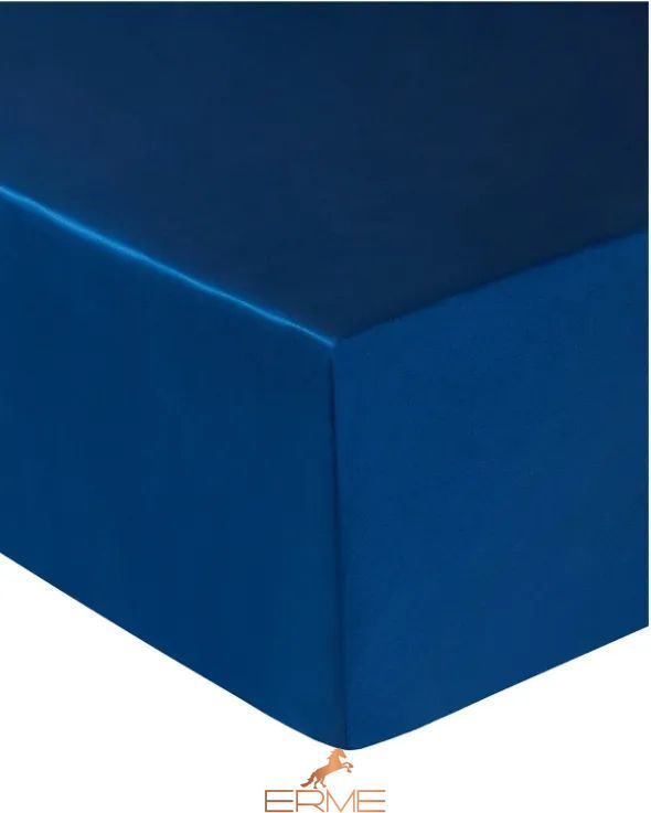 Шовкова постільна білизна Gingerlily Navy, 50x75 (2шт), 200x200, 160x200 на резинці