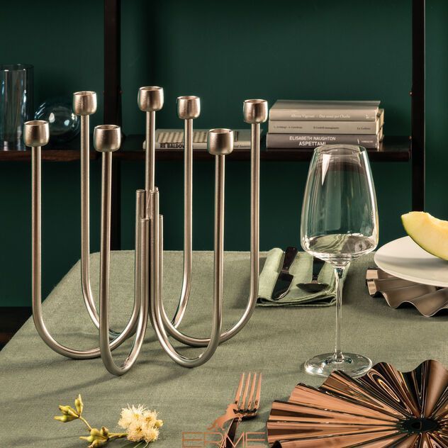 Sambonet Kyma Mirror PVD Rum Candelabra