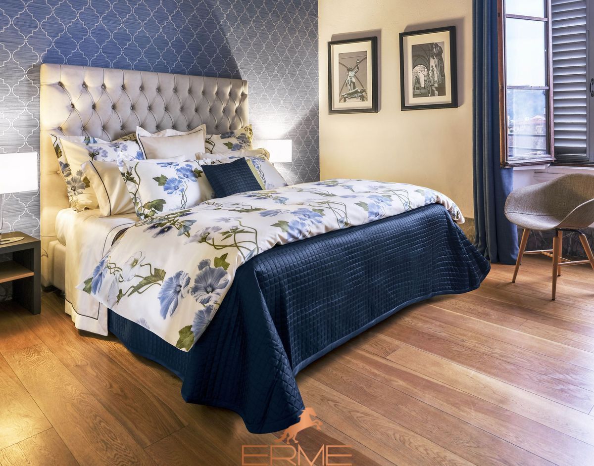 Постільна білизна Signoria Firenze - Malva IVORY / BLUE, 50x75 (2шт), 155x200 (2шт), 270x290