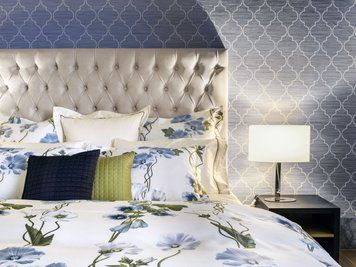 Постільна білизна Signoria Firenze - Malva IVORY / BLUE, 50x75 (2шт), 155x200 (2шт), 270x290
