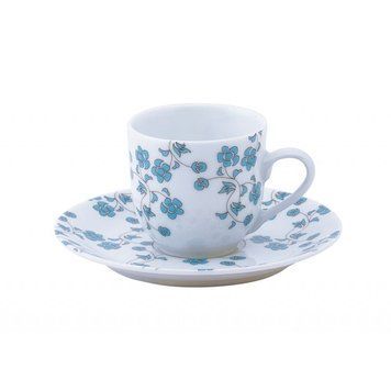 Deshouli&egrave;res Fleurs bleues - Кавова чашка з блюдцем 80 мл