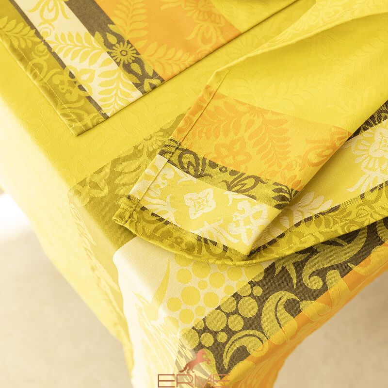 Скатертина Jacquard Francais - Mumbai Coton Safran, 175x320