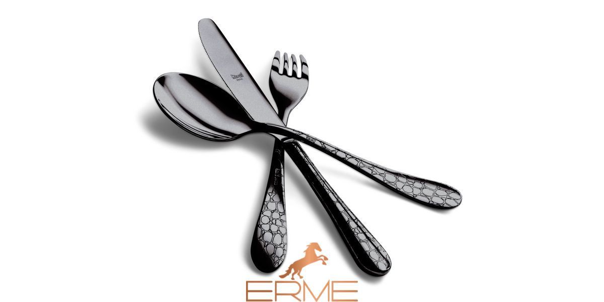 Cutlery Mepra - Coccodrillo Oro Nero