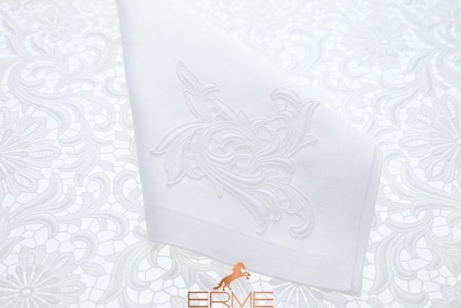Weissfee napkin - Belvedere White