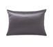 Natural silk pillowcase Blanc Des Vosges - Volupt&eacute; Natural Ardoise
