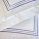 Bed linen Biancoperla - Fancy Indigo, 50x75 (2pc), 155x200 (2pc), 270x290