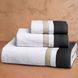 Набір рушників для обличчя + гостьове Biancoperla Pure Bianco / Nero / Beach, 60х110 + 40х60 + 100x140