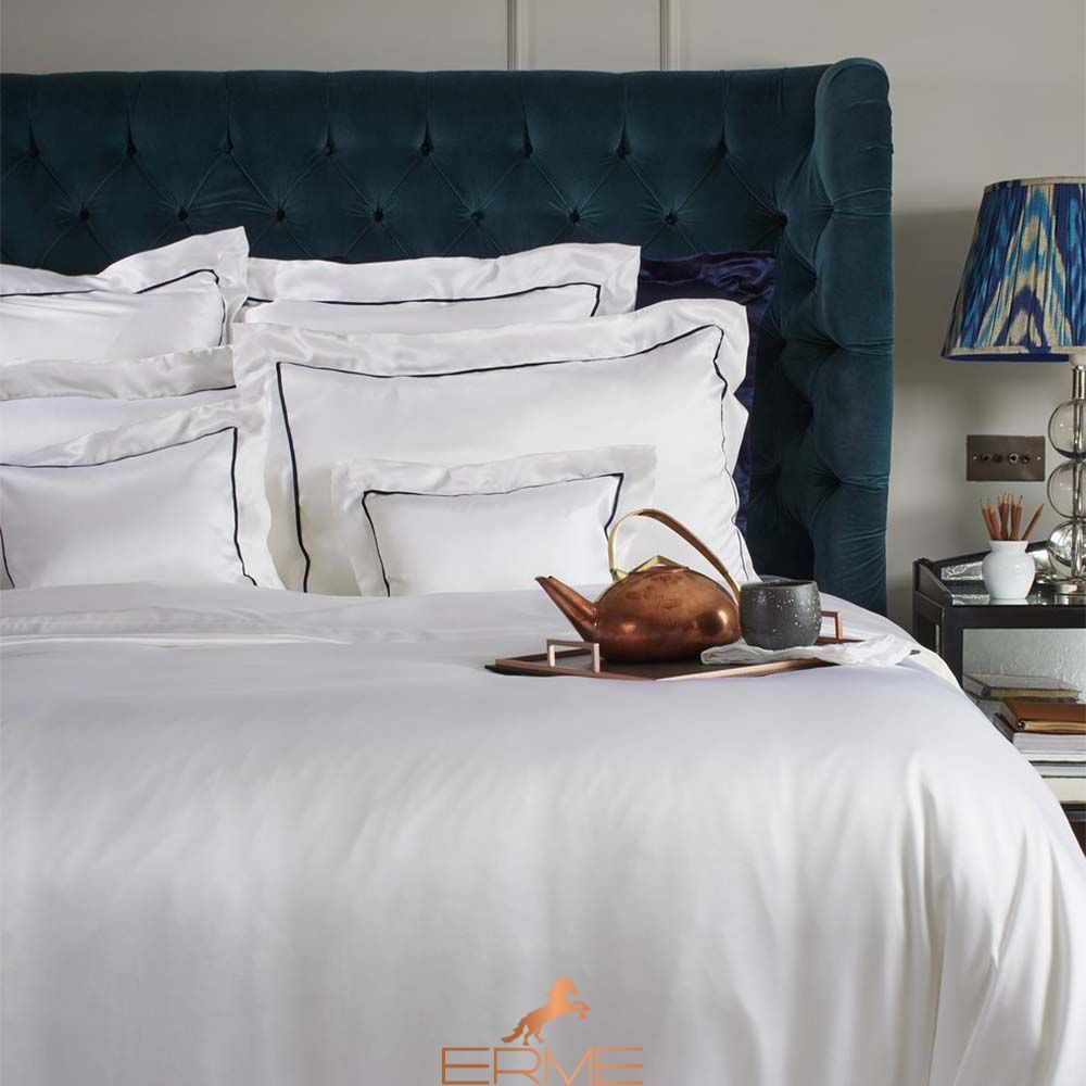 Gingerlily silk pillowcase - St Tropez White, 50x75
