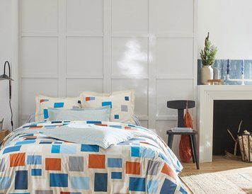Bed linen Scion Living Blocks Celadon, 50x70, 155x200, 180x290