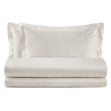 Постільна білизна Biancoperla - Aura Natural White, 50x75 (2шт), 155x200 (2шт), 270x290