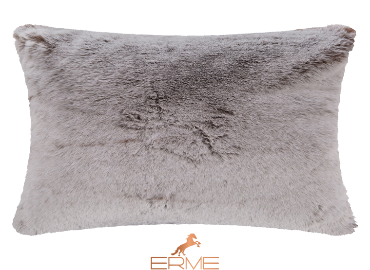 Square fur pillowcase Mansion - Shestnut