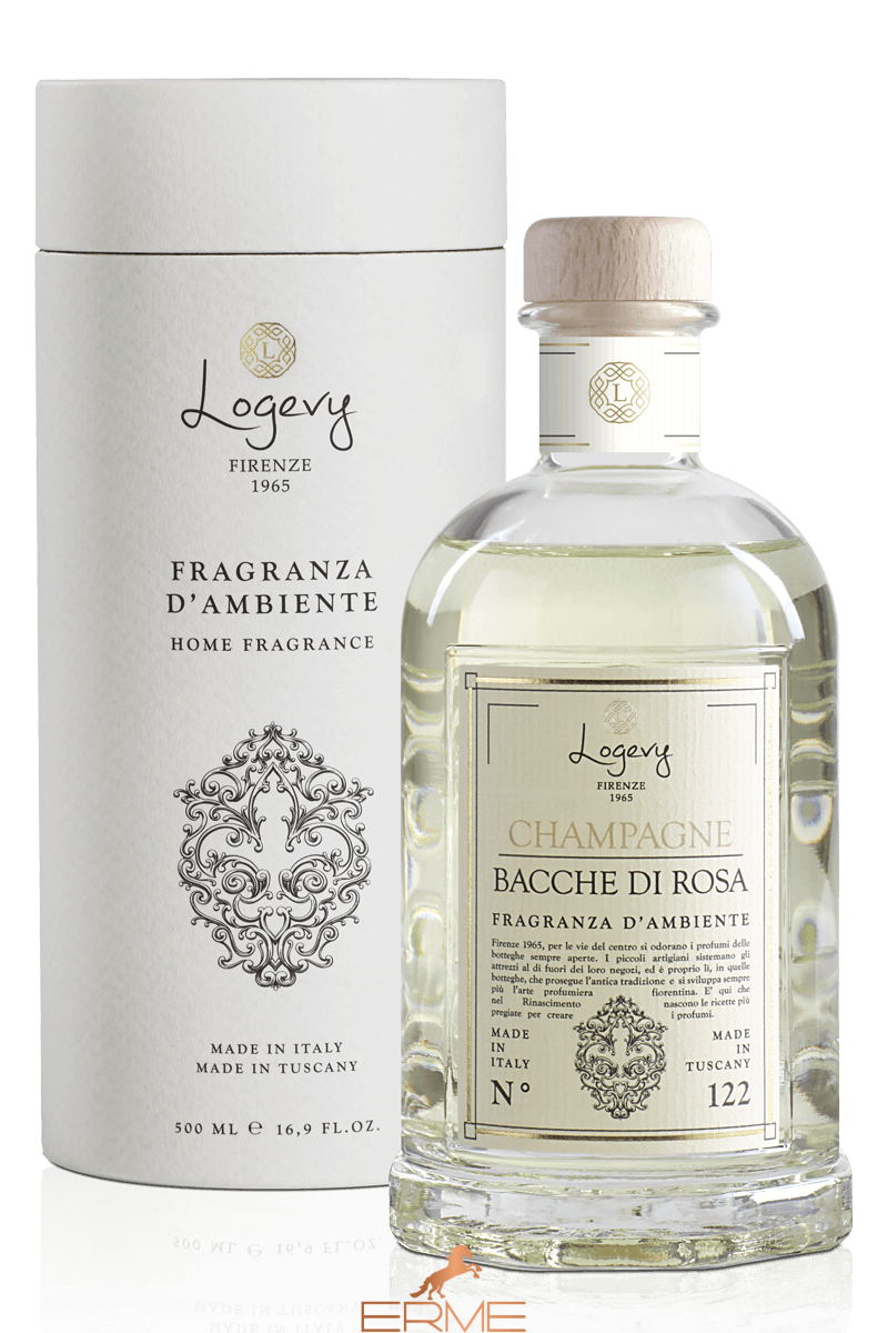 Аромадифузоры - Logevy Firenze - Champagne e bacche di rosa (Шампанское & Розовые ягоды), 250 мл