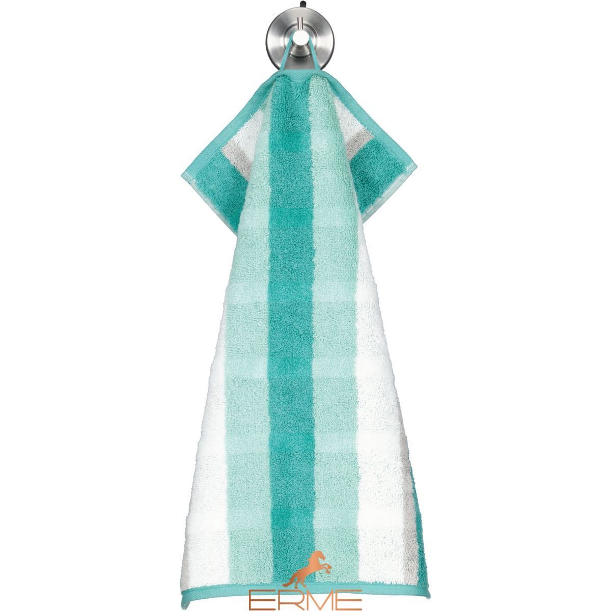 Towel Cawoe - Stripe Smaragd, 30х50