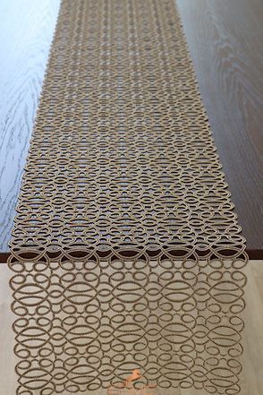 Weissfee table runner - Curle Copper