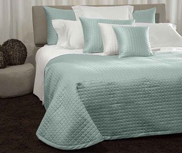 Signoria Firenze - Quilted bedspread MASACCIO Turquoise, turquoise, 260x270