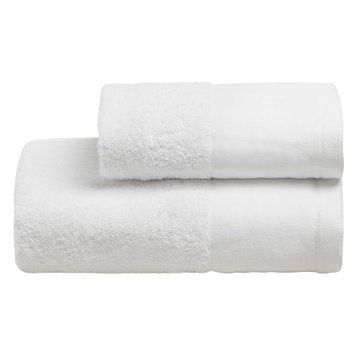 Набор полотенец для лица + гостевое Biancoperla Nantes White, 60х110 + 40х60 + 100x140