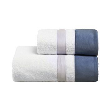 Набір рушників для обличчя + гостьове Biancoperla Pure Bianco / Bolle / Oslo, 60х110 + 40х60 + 100x140