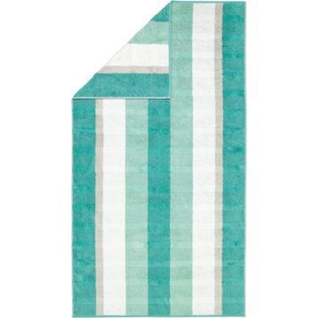 Полотенце Cawoe - Stripe Smaragd, 30х50