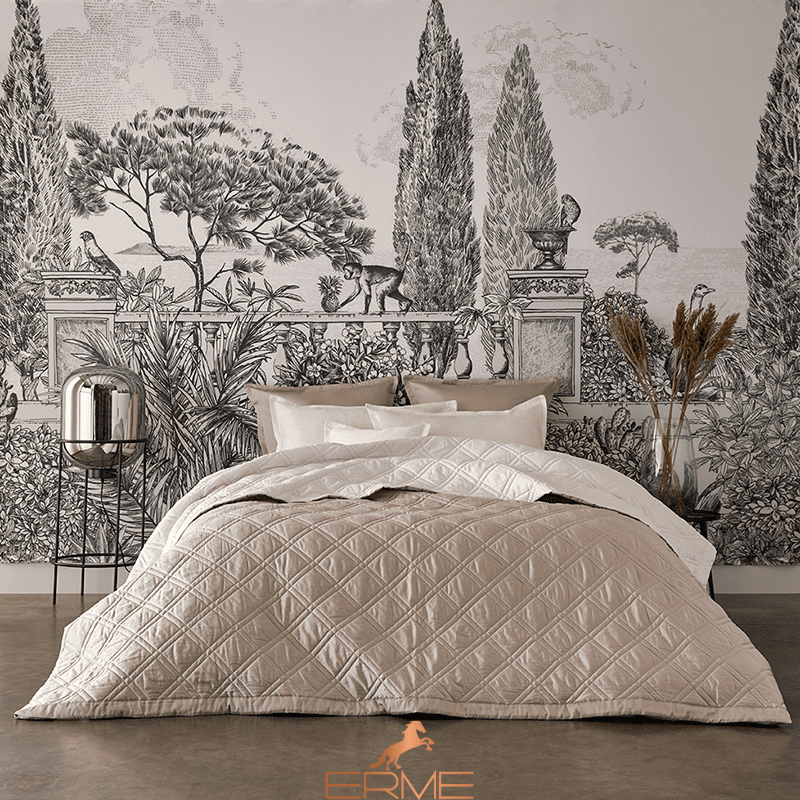 Quilted bedspread Alexandre Turpault - Merveille Gazzele Ermine