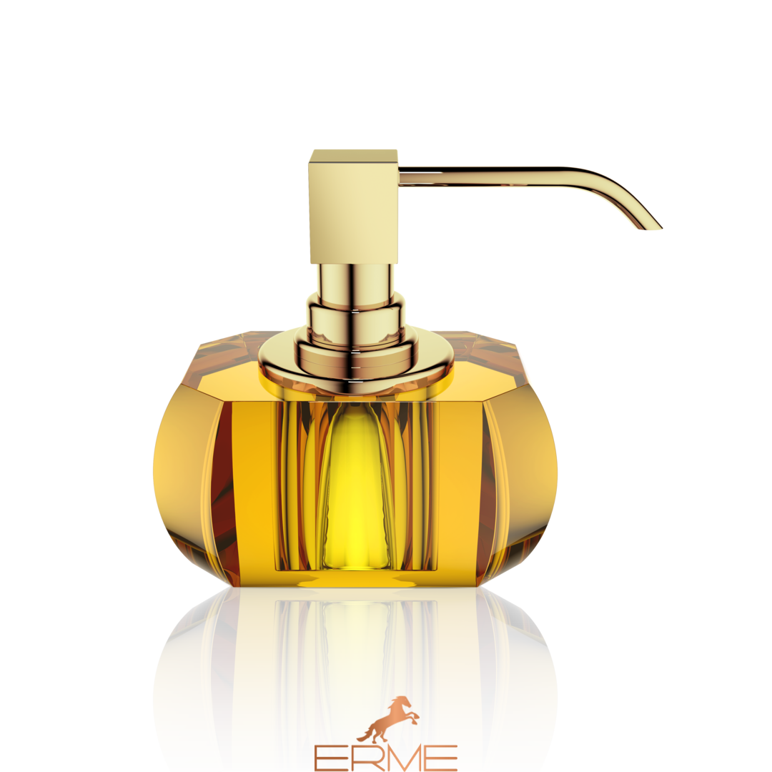 Decor Walter KRISTALL - SOAP DISPENSER Amber / Gold