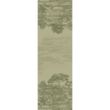 Table runner Garnier Thiebaut Jardin spirituel olive