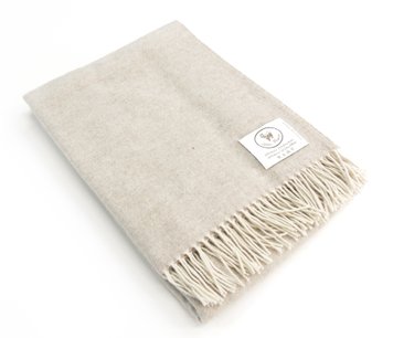 CO.BI. ALPACA blanket , Beige, 140x180