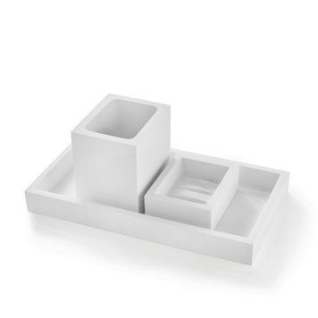 Treesseci BeMood White - Set of 3 bath accessories