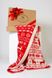 Knitted Christmas plaid CO.BI. NOEL, red, 140x180