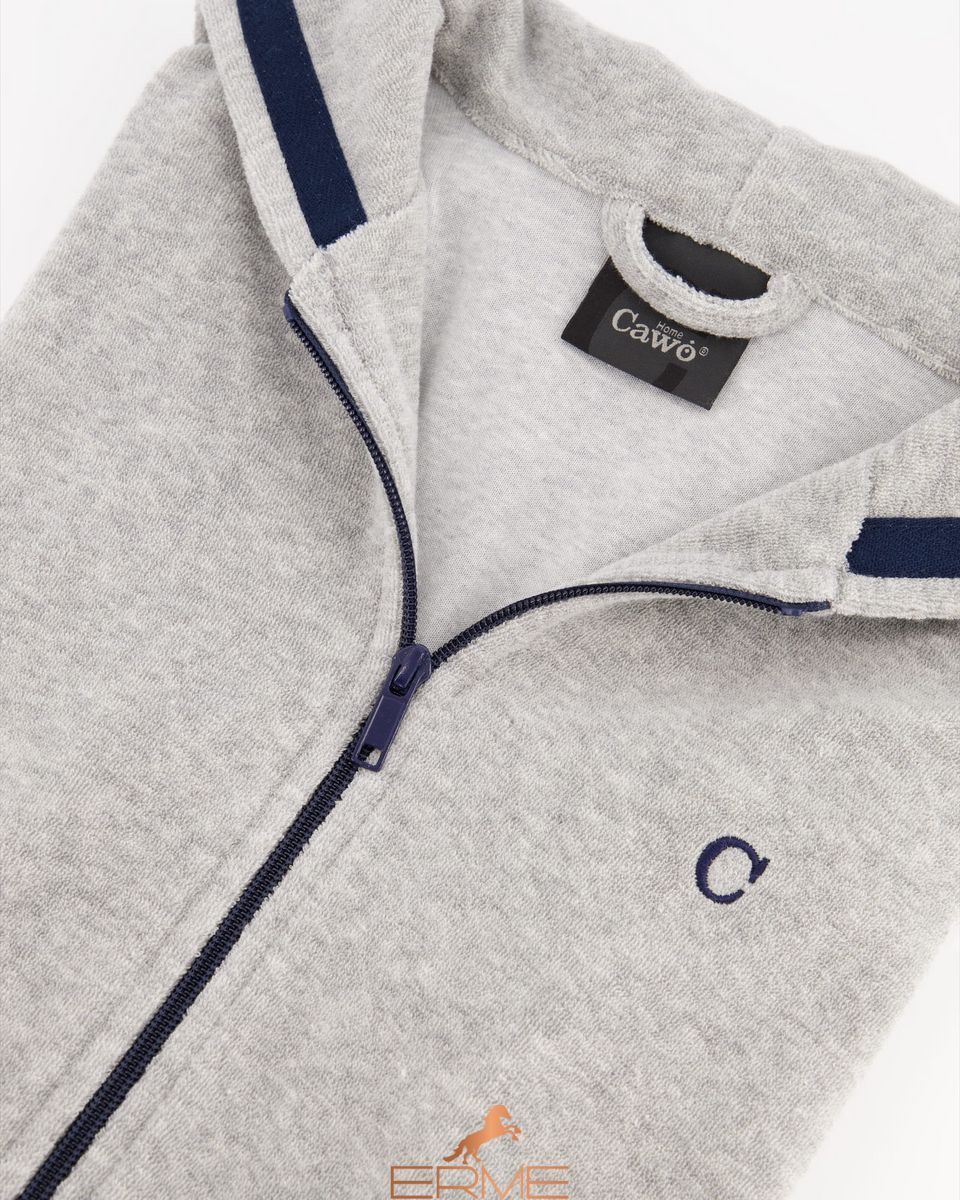 Women's robe Cawoe - 821 Grau-melange-navy