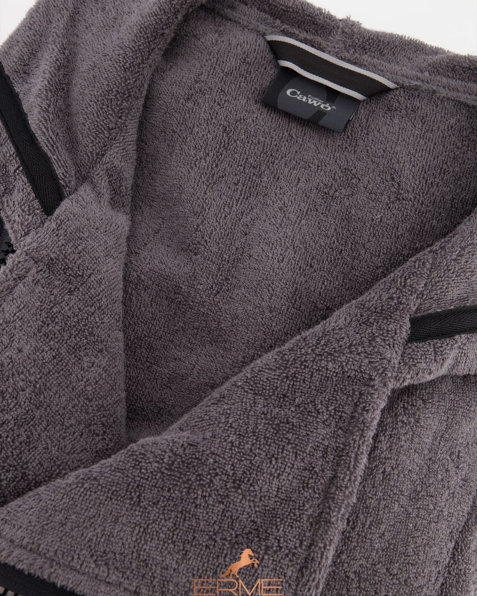 Чоловічий халат Cawoe - 6516 anthrazit-schwarz - 774
