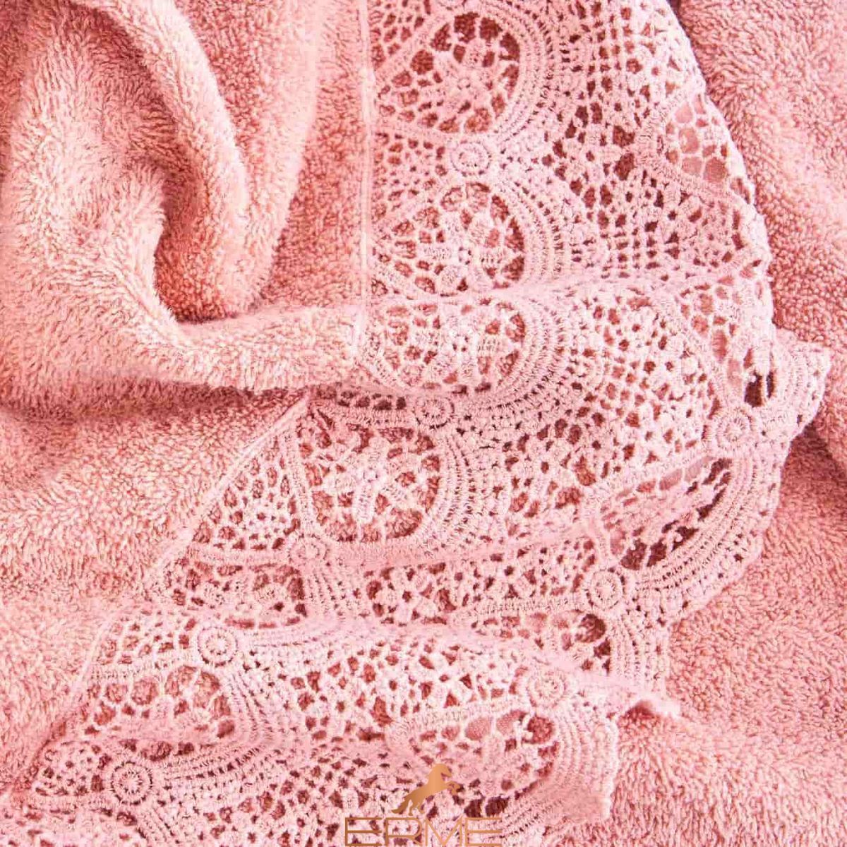Набор полотенец для лица + гостевое Biancoperla Canastra Conchiglia, 60х110 + 40х60 + 100x140